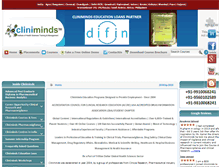 Tablet Screenshot of cliniminds.org
